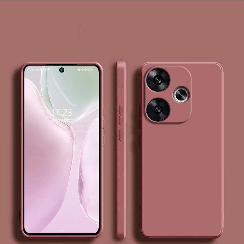 For Redmi Turbo 3 Turbo3 Case Liquid Silicone Camera Protection Back Phone Cover Case For Xiaomi Redmi Turbo 3 Turbo3 Soft TPU Cover