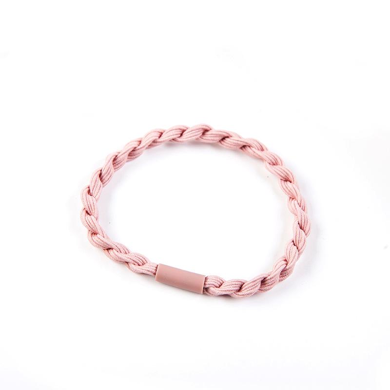 Korean-Style Elastic Hair Scrunchies - Basic Knotted Hair Ties & Accessories