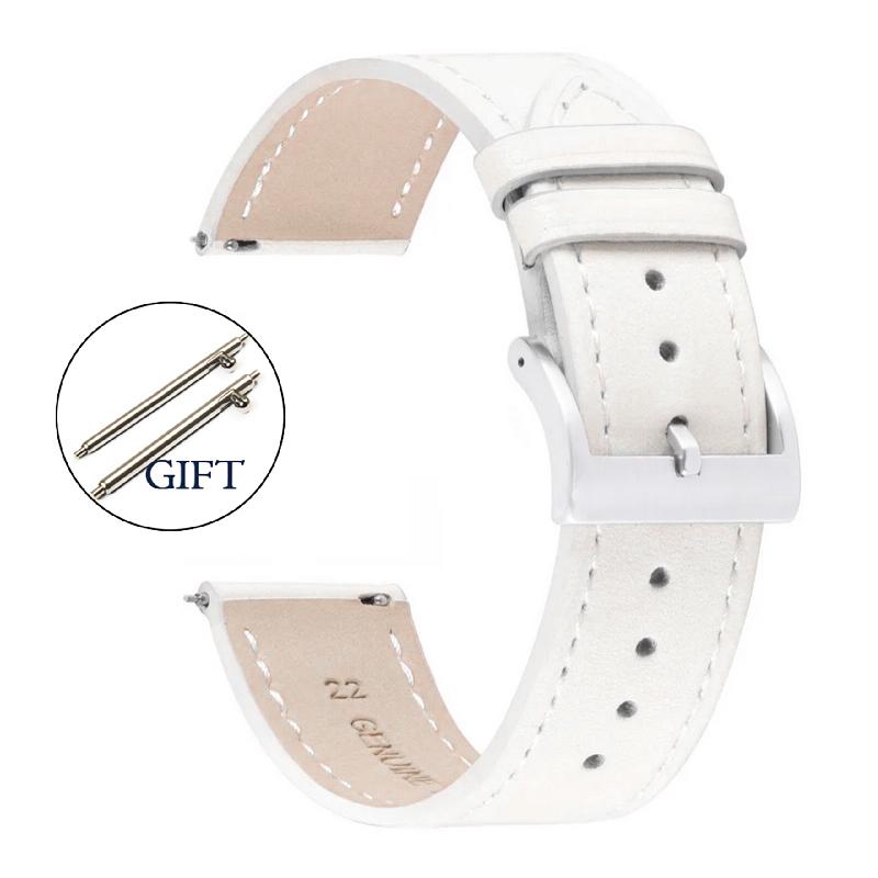 Fashion Men Quick Release Watch Strap Sport Watch Bracelet Vintage Cowhide Watchband 18/20/22/24mm Replacement Universal Bands