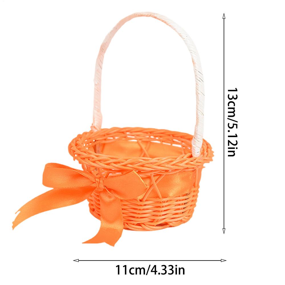 Panier Sac à Main Simple en Osier Tressé Pour Arrangement de Fleurs Fraîches Décoration de Maison Jardin Ou Panier Organisateur de Rangement Cadeau