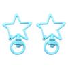 31X39mm Candy Colored Alloy Shell Shaped Spring Buckle Special-shaped DIY keychain Accessories Creative Accessories Hanging Ornaments