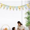 Triangle Flag Easter Garland Easter Decor Hanging Banner Bunny Bunting  Home Decoration