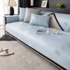 Living Room Anti-slip Couch Furniture Protection Cover  Universal Ice Silk Flower Sofa Cushion cover Slipcover Funda Cojin