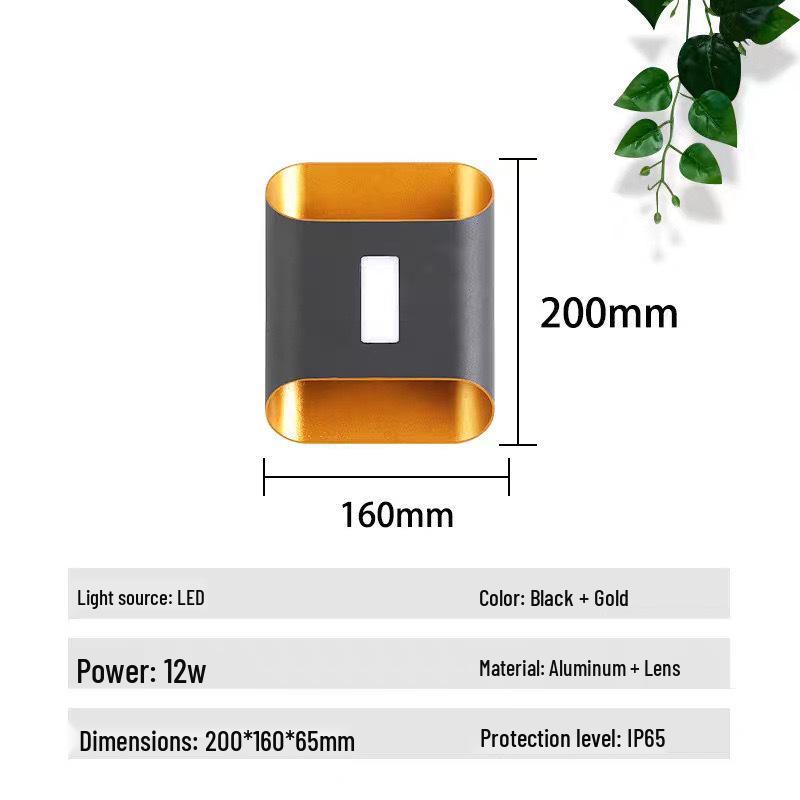 Modern Minimalist Four-Leaf Clover Outdoor Waterproof Wall Light for Courtyard, Balcony, and Aisle Decoration