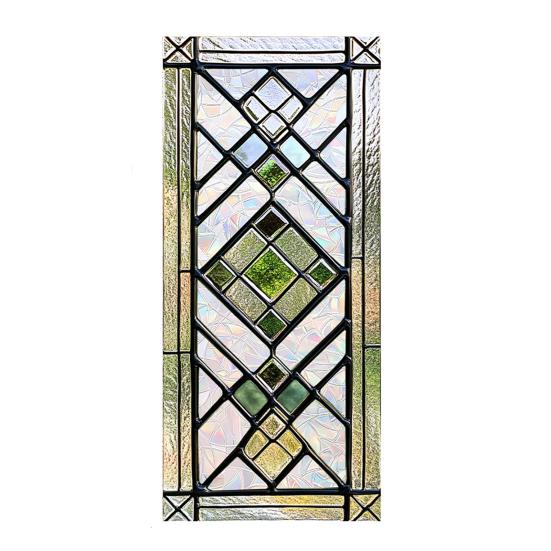 Stained Glass Window Privacy Film Vintage Decorative Frosted Static Cling Waterproof Reusable UV Sun Blocking Glass Sticker Cover