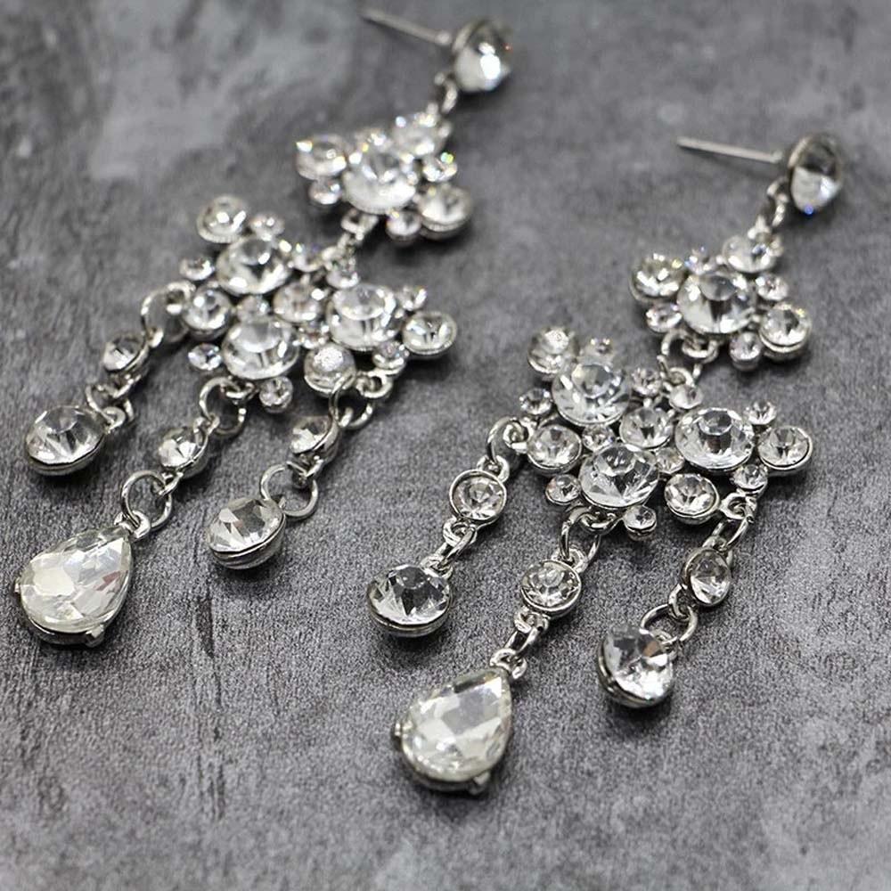 Baroque Women's Wedding Jewelry Set Rhinestone Rhinestone Jewelry Set  Lady