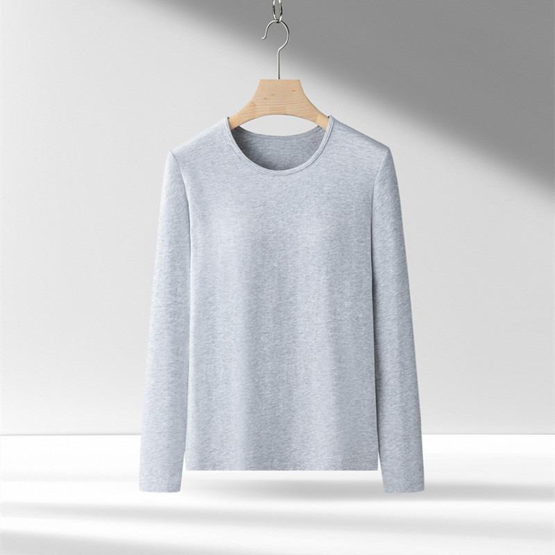 Modal Long-Sleeve Women's Base Shirt with Chest Pads, No Underwire, Integrated Cup, Autumn/Winter Outerwear & Sleepwear