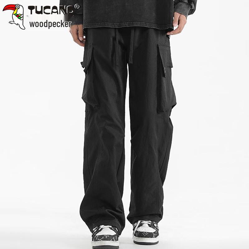 Tucano Men's Winter Loose Straight Cargo Pants
