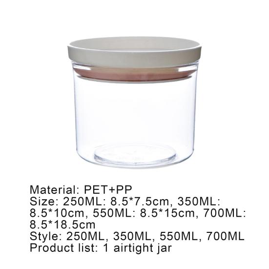 Storage Container Stackable Reusable Plastic Portable Food Storage Box for Kitchen