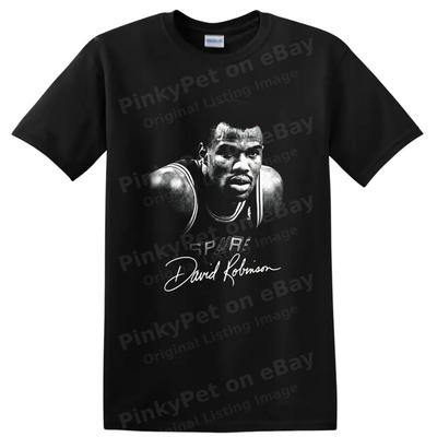 David Robinson Basketball Player Number 50 Vintage Portrait T Shirt Fan Art Tee