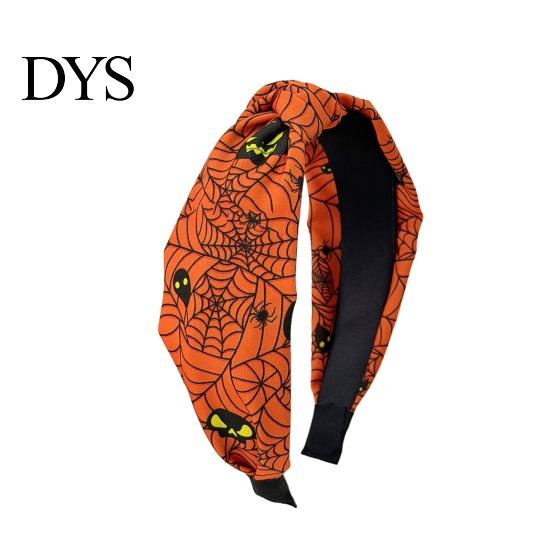 Daily Makeup Face Washing Headband Halloween Headbands for Women Girls, Wide Knotted with Witch Spider Web Themed Hair Styling Tools Ghost Pumpkin,