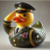 Cruise Duck Decorative Piece - Maritime Duck Captain Artwork