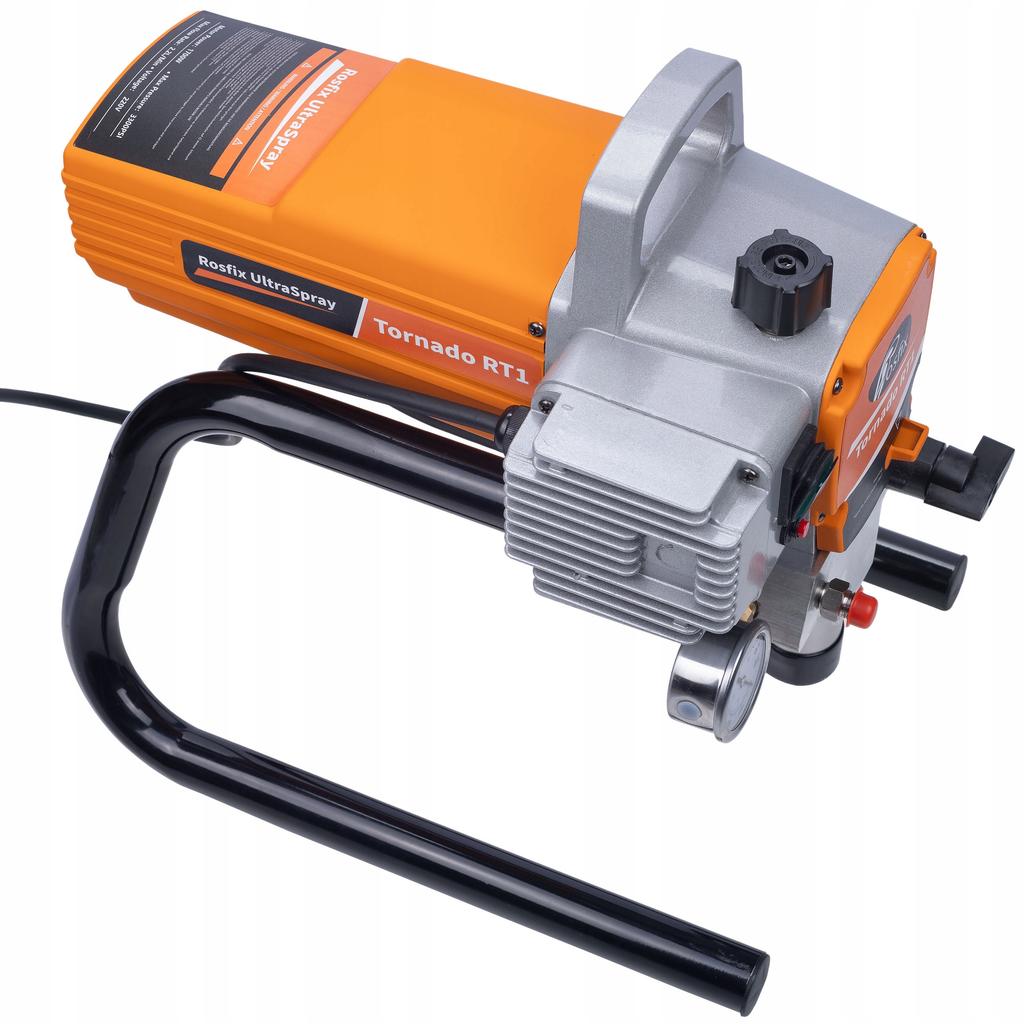 Rosfix Malířská sada Tornado RT1 UltraSpray 1800W – Agregát, Pistole, Hadice 8m | Trysky 215 a 517 | Čisticí sada 17v1