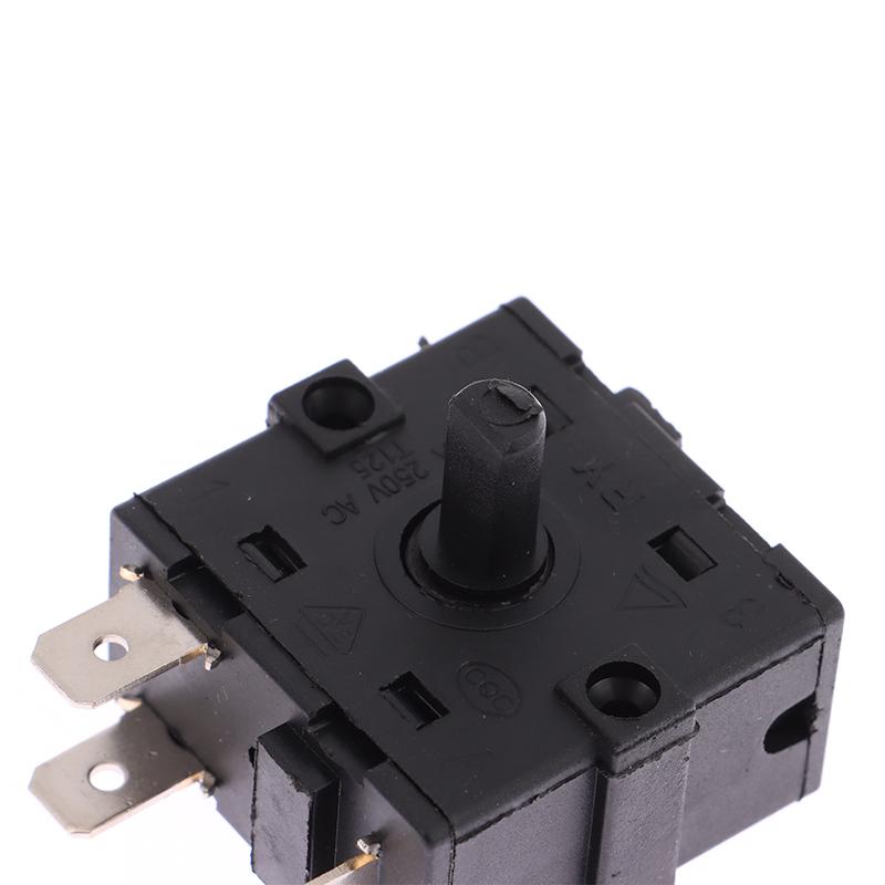 Electric Room Heater Gear Knob Switch 3Pin 5Pin Rotary Switch Selector 16A Temperature Control Switch