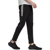 adidas Solid Stripe Straight-Leg Casual Sport Pants Men Bottoms Black HG2064