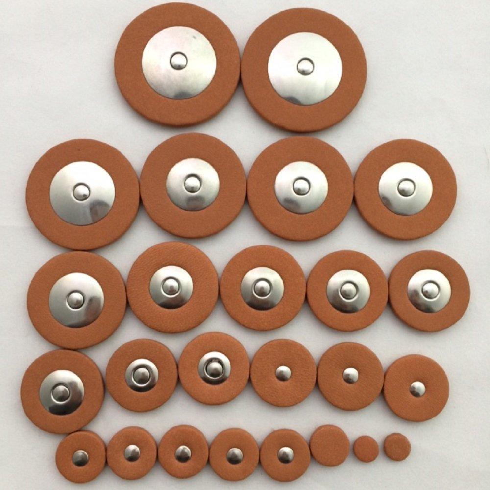 

E Alto Saxophone Tampo Pad 25 Piece Set Leather Saxophone Parts Replacement Repair Care Wind Instrument