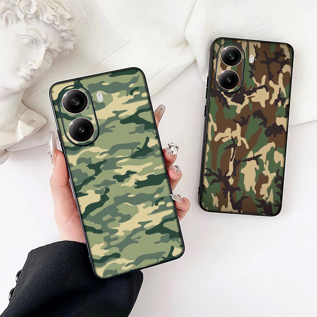 Camo Military Army Camouflage Pattern Cover for Motorola Moto E13 E20 E32 E22 E14 E15 G32 G60 G72 G7 G8 G82 G9 Plus Power Case