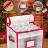 Foldable 64 Compartment Organizers Box Waterproof PVC for Christmas Light Storage