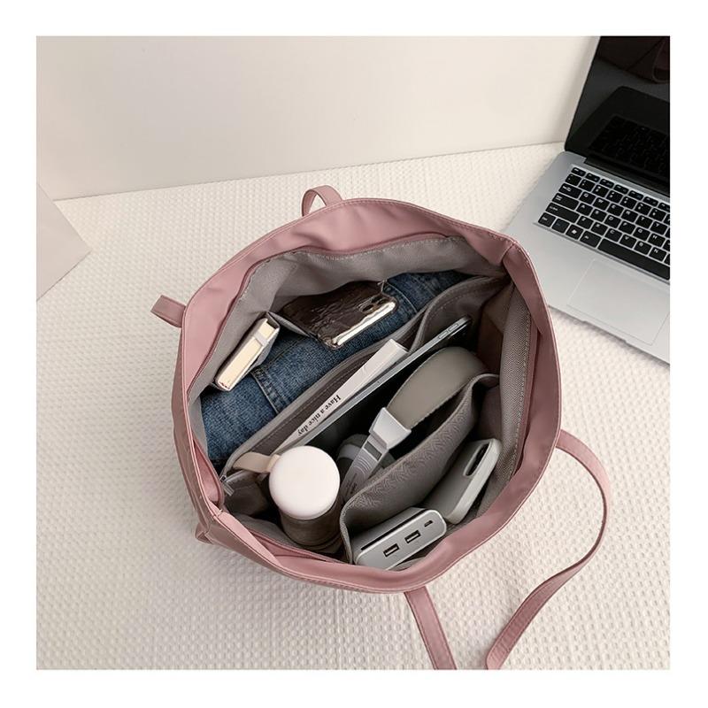 Pendlertasche fürs Klassenzimmer, Canvas-Tasche, wasserdicht, Nylontasche, große Tasche, lässig, Damen, großes Fassungsvermögen, Umhängetasche