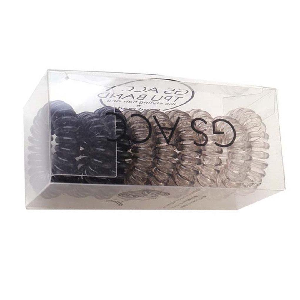 

9 шт. Градиентные спиральные резинки для волос Эластичные резинки для головы Набор Конфетный цвет Бесследный держатель для хвостика Спирали для волос в виде телефонного шнура