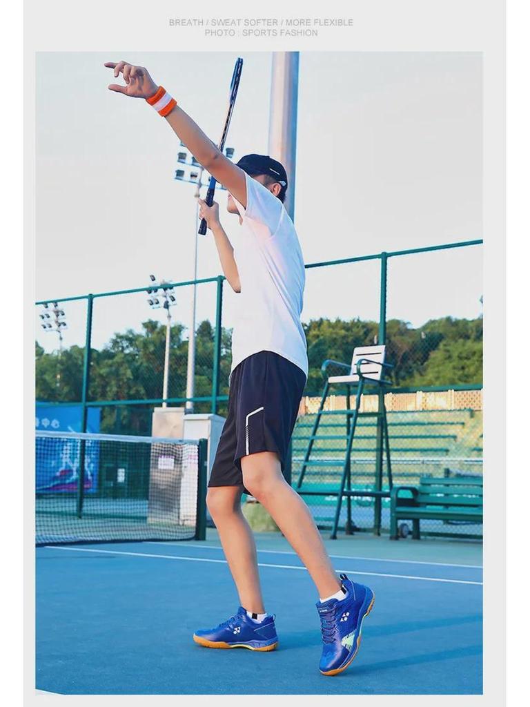 New Cross-Border Badminton Shoes with Cow Tendon Soles, Training Tennis Shoes, Sports Footwear, Student Soccer Shoes