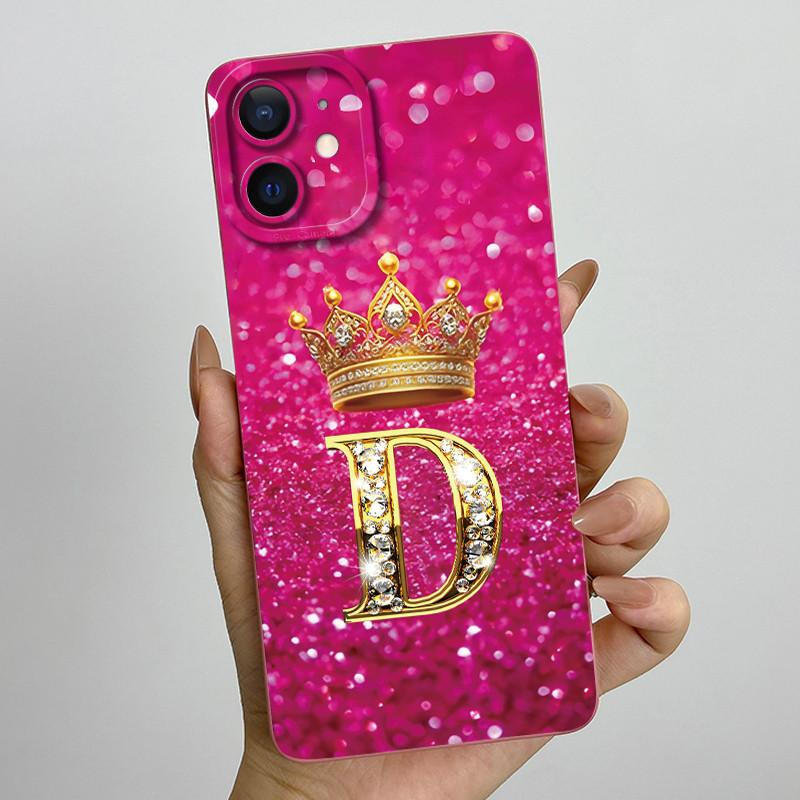 For Apple iPhone 11 Case iPhone11 Pro Luxury Crown Letter Couple Cover Soft Liquid Phone Case For iPhone 11 Pro Max Fundas Coque