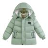 Winter Boys Jacket Long Solid Color Berber Fleece Lining Thick Warm Hooded Parka Teen Boy Snowsuit