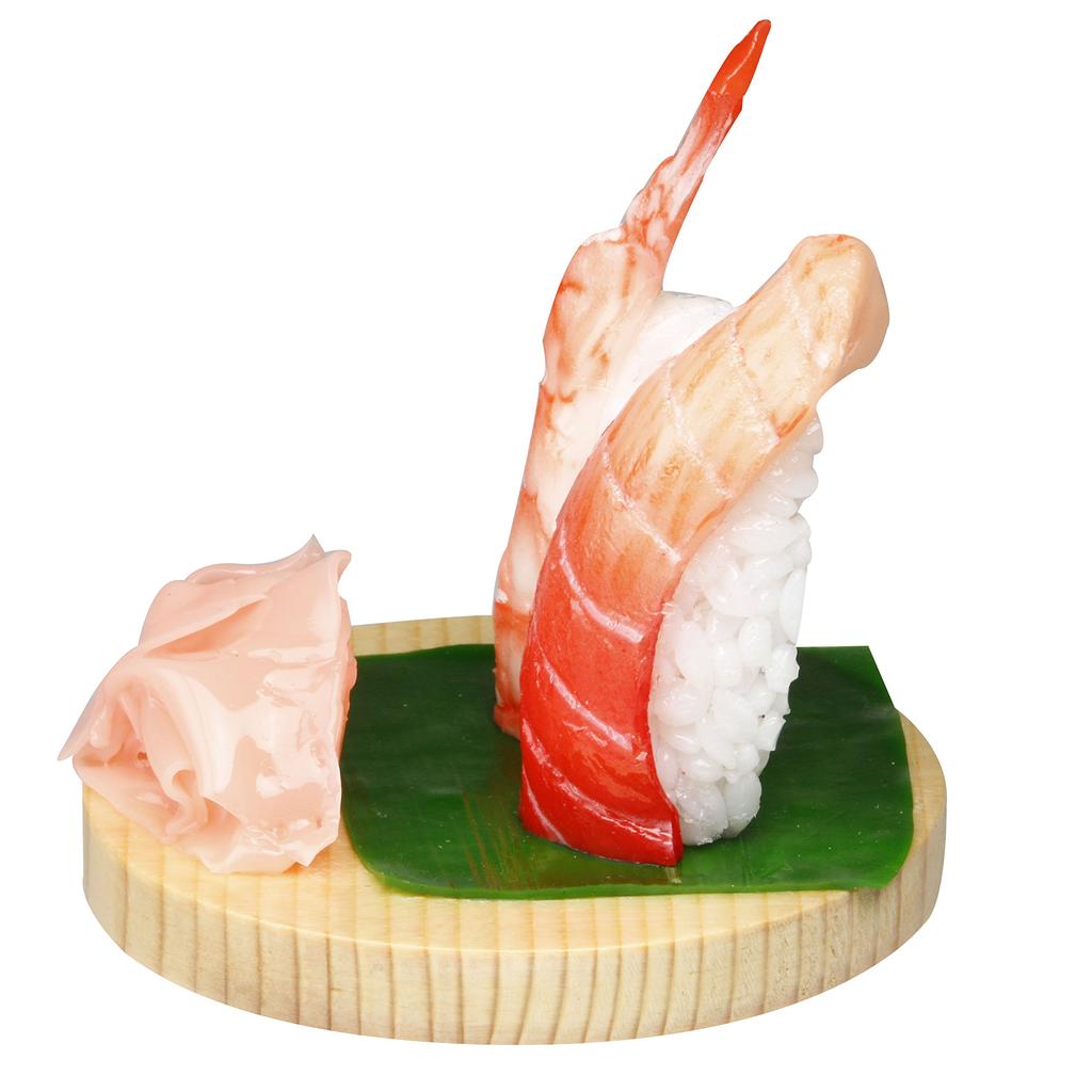 Suetake Sample Food Replica Smartphone Compatible with Various Nigiri and Fatty Stand, Models, Sushi/Shrimp Tuna, Stand-10070