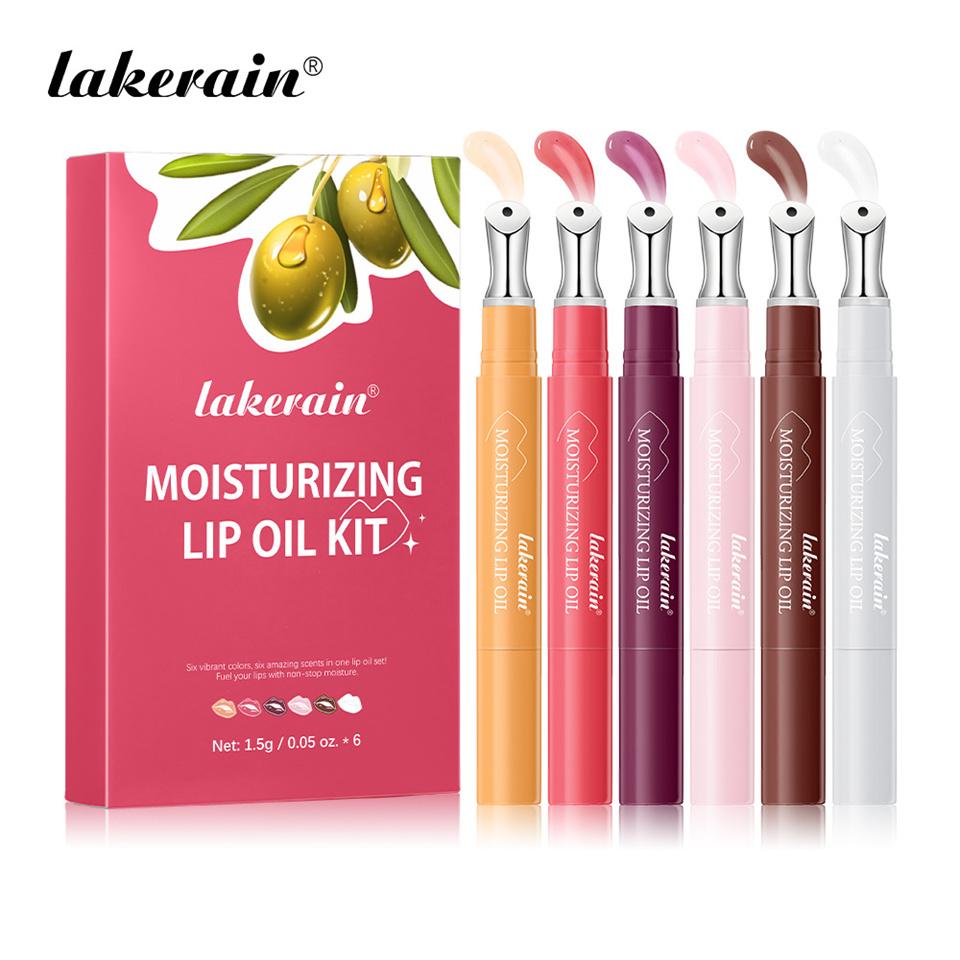 

6 шт. Осветляющая сыворотка для губ Увлажняющее масло для губ Уменьшает морщины на губах Устраняет шелушение кожи губ Пухлые губы Уход за губами Сыворотка-праймер