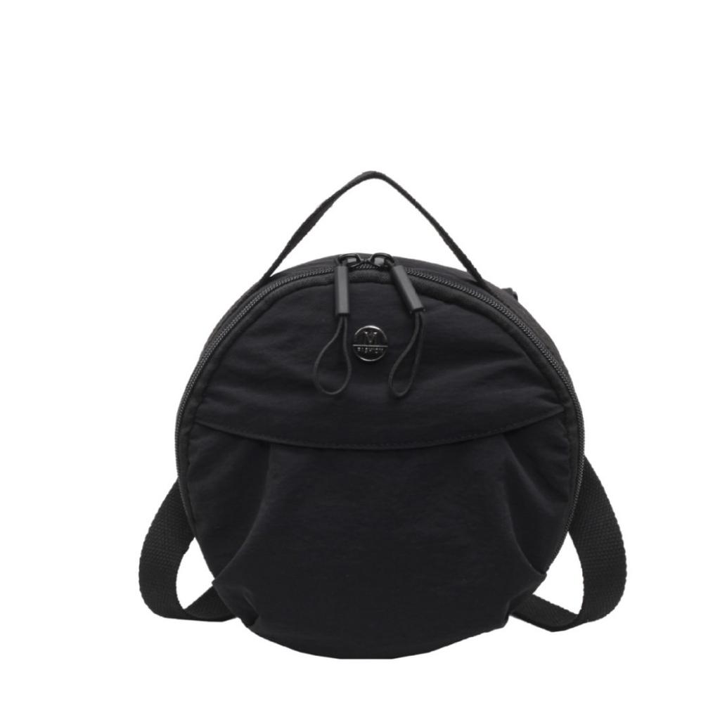 New High-value Foreign-style Durable Small Round Bag Versatile Light Commuting Small Backpack Diagonal Span Shoulder Handbag