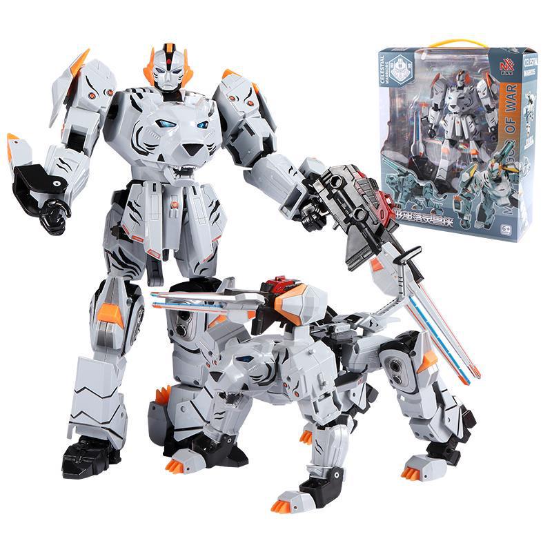 Kirin King Transforming Mecha Car: Large-Scale Educational Robot Toy for Kids