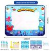 150X100cm  Water Canvas  Drawing Board Repeatedly Doodle Water Painting Carpet Reusable Drawing Mat Kids Toy Gift