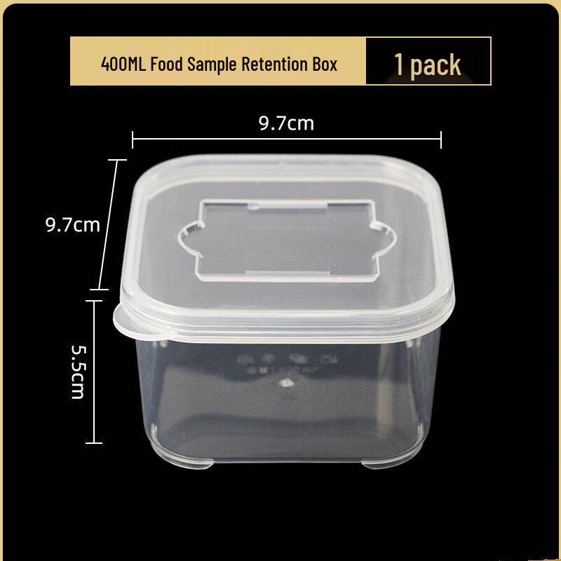 ZISIZ 400ml Plastic Food Sample Retention Boxes (11-Pack)