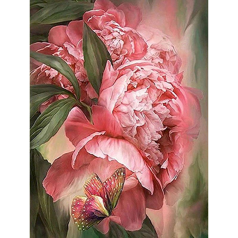 5d DIY Diamond Painting Flower Full Square Drill Diamond Embroidery Iris Mosaic Rhinestone Craft Kit Home Wall Decor