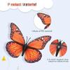10 Pcs 4.72 In New Monarch Butterfly Decoration Stickers Butterflies For Crafts Artificial Wall 3D Home Decor