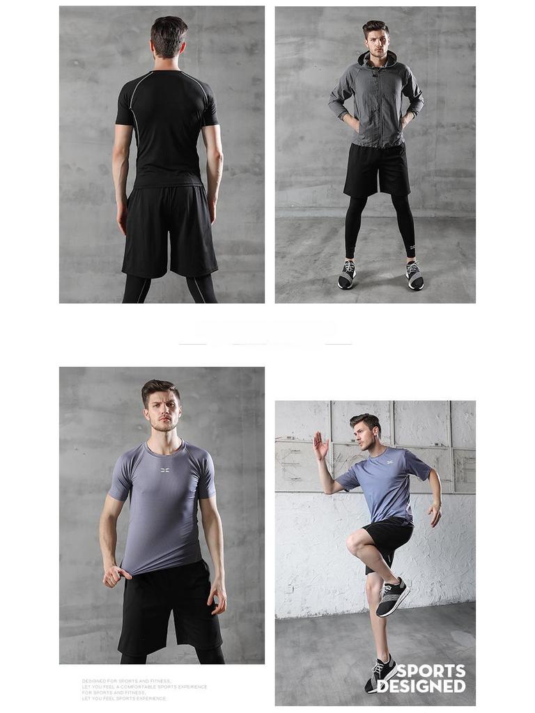 2021 Férfi Tavasz/Nyár Fitness Leggings & Sportruha Futáshoz, Edzőterembe és Kosárlabdához