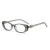 New gm millennial babes sunglasses women's American retro YK personality small frame leopard print oval sunglasses