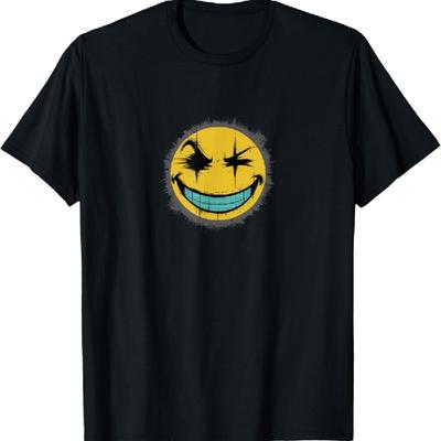 Visage Grunge Déformé – T-shirt Art Urbain Avant-Gardiste