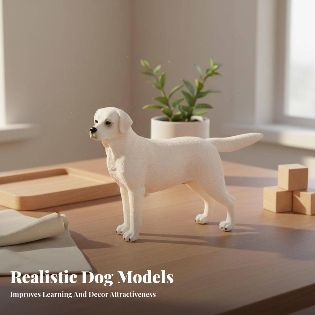 Simulation Dog Breed Model 3C Certified Highly Detailed Puppy Figurine for