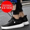 Sneakers da Uomo Scarpe con Rialzo Aumentano l'Altezza Soletta 7-8CM Scarpe con Tacco Alto Vera Pelle Scarpe Sportive