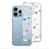 Korean style ins color five-pointed star TPU transparent mobile phone case Apple 13/12ProMax niche women's protective case