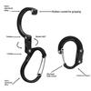 1Pcs Aluminum Alloy Hook D-Type Multifunctional Hook Outdoor 360 Degree  Rotatable Quick Release Fishing And Camping Buckle