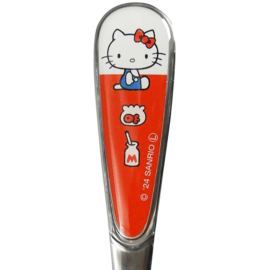 Sanrio Hello Kitty Stainless Steel Vira Heisei Kitty Fork, 14cm, Generation, Heisei, Showa, Retro, 1970s, Tableware, Goods, Silver, HK171-851