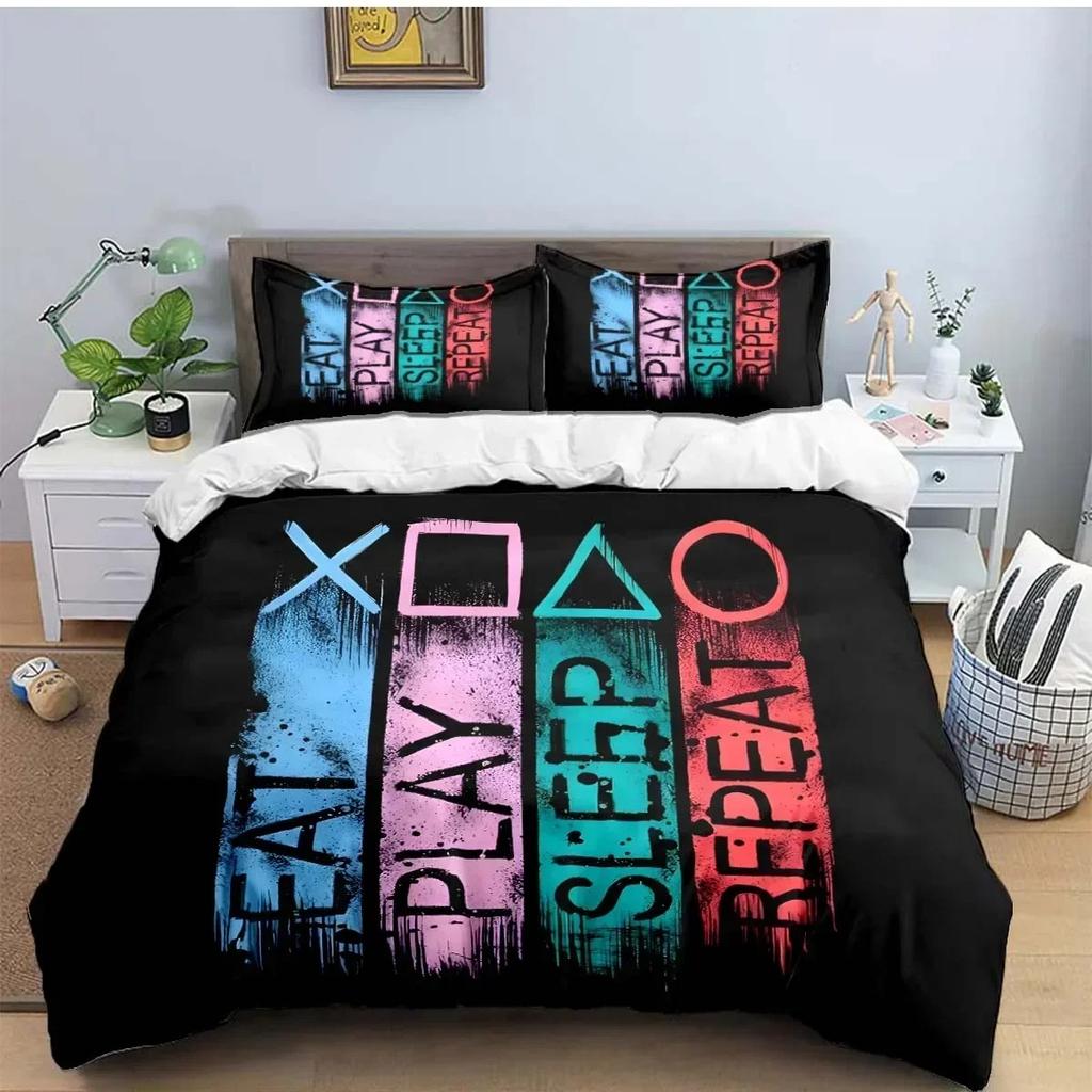 Gamer Controller Druck Bettwäschesets Exquisites Bettzubehör Set Bettbezug Bettdecke Set Bettwäscheset Luxus Geburtstagsgeschenk