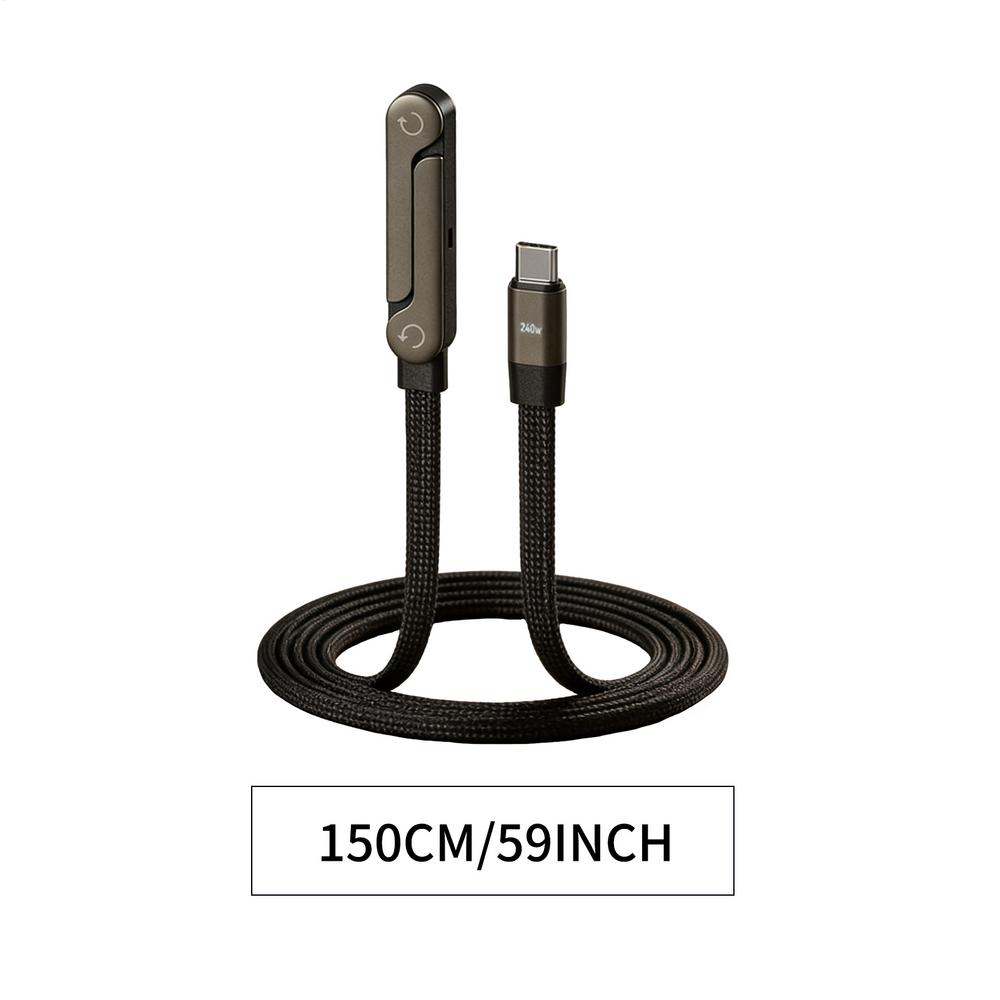 

Phone Charger Cable 4.9FT Right Angle Wire with Holder Fast Charger Cord for Data Transfer Car Computer Game Video Home Travel