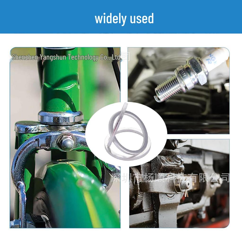 450-Piece Aluminum Gasket & Sealing Ring Set: High-Temp Resistant, Spring Washer, M6-M24.
