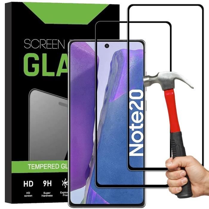 Verre trempé pour Samsung Note 20 - PROSHOP - Protection écran HD - Vitre Protecteur d'écran Intégral - Noir