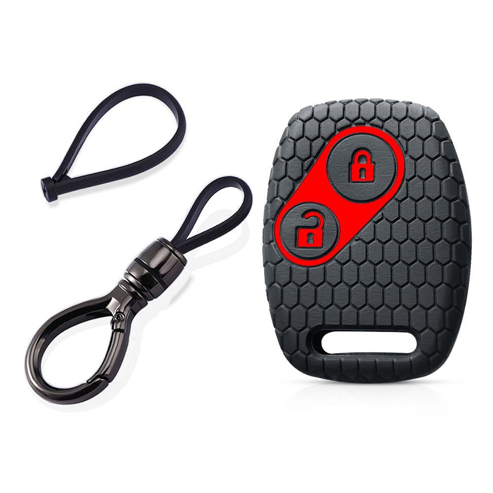 For Honda CRV SRV FRV Fit Civic Accord Jazz For Acura CSX Silicone Key Case Fob Accessories Holder Key Cover Shell