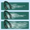 LED Bladeless Neckband Fan B Rechargeable Neck Hanging Cooler Portable Fan