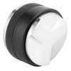 Dual Head Coffee Distributor Leveler Tool Adjustable Coffee Powder Tamper with 3 Angled Slopes Flat BaseBlack 58mm